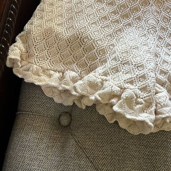 Janie and Jack Crochet Scalloped Trim Top and Shorts Size 16 - Picture 8 of 17